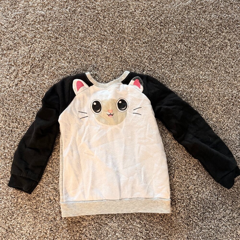 Pandy Paws Sweatshirt with Pink Glitter Ears